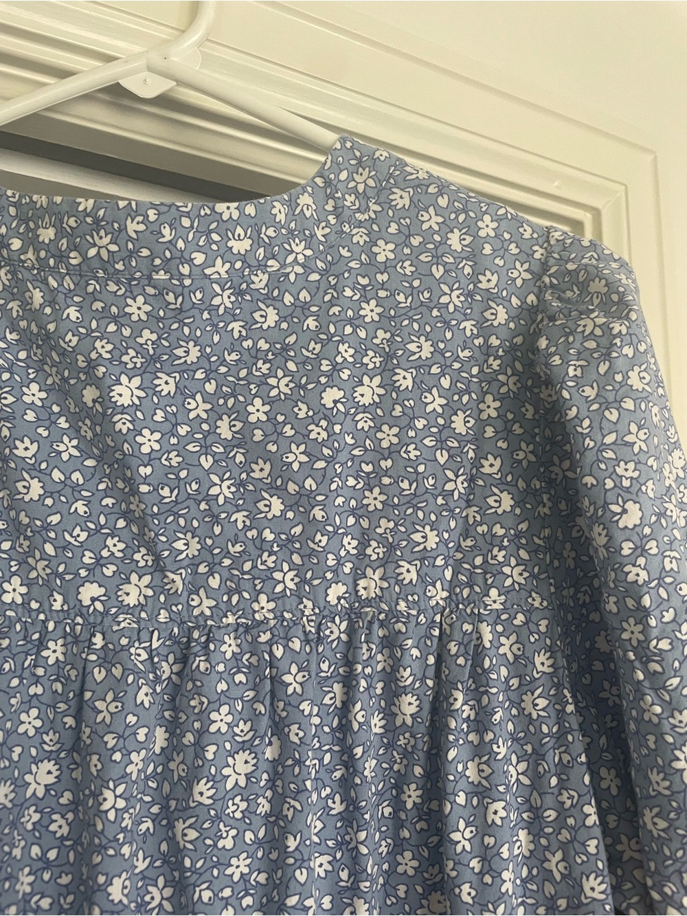 Madewell Light Blue Floral dress XL maxi EUC! - Picture 6 of 10